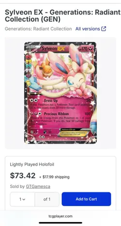 Sylveon EX - RC21/RC32 - Full Art Ultra Rare - Generations: Radiant Collection - Image 5