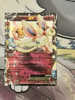 Pokemon TCG Sylveon EX Generations Radiant Collection RC21/RC32 Miscut Error - Image 1