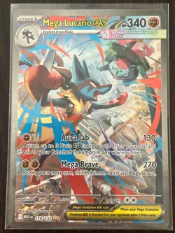 Mega Lucario ex 179/132 Special Illustration Rare Mega Evolution Pokemon NM - Image 1