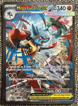 Mega Lucario ex 179/132 Special Illustration Rare Mega Evolution Pokemon NM - Image 1