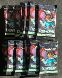 Magic The Gathering Duskmourn House of Horror Play Booster Lot Of 12 Packs - Image 1