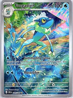 Frogadier Holo Illustration Rare ME04: Chaos Rising 089/086 NM - Image 1