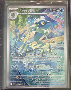 Frogadier 089/086 Crimson Haze Secret Rare Holo Full Art 100 HP English - Image 1