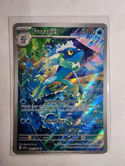 2026 Pokemon - Frogadier 089/086 Me04: Chaos Rising Illustration Rare Holo - Image 1