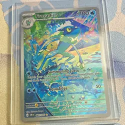 Pokemon Frogadier 089/086 Crimson Invasion Illustration Rare Holo 100 HP English - Image 1
