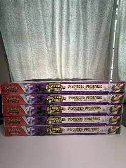 Pokemon TCG Ascended Heroes Focused Fighters Premium Collection Lot of 5 Sealed - Image 3