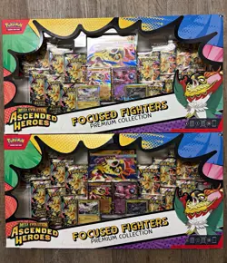 Pokemon TCG Focused Fighters Ascended Heroes Premium Collection Promo Box - Image 1