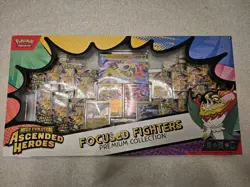 Pokemon TCG Ascended Heroes Focused Fighters Premium Collection PromoBox In Hand - Image 1