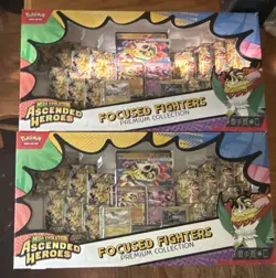 Pokemon TCG —Ascended Heroes Focused Fighters Premium Collection Box (2) English - Image 1
