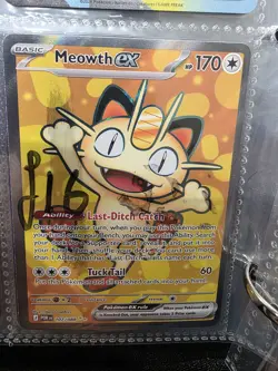 Meowth Ex 107/088 Ultra Rare Perfect Order Pokemon Card - Image 1
