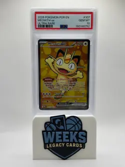 Pokemon Perfect Order Meowth Ex 107/088 Ultra Rare PSA 10 - Image 1