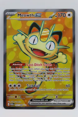 Meowth ex 107/088 (Pokemon TCG) Mega Evolution Perfect Order Ultra Rare - Image 2