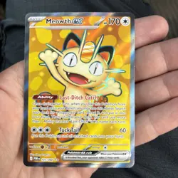 Pokemon TCG Meowth EX #107/088 Perfect Order Ultra Rare - Image 1