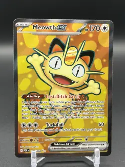 Pokemon Meowth ex 107/088 Perfect Order Ultra Rare Holo - Image 1