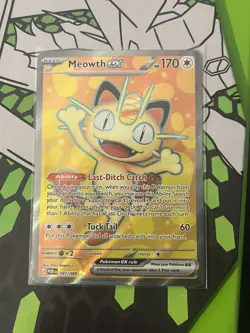Pokemon TCG - Meowth Ex 107/088 - Ultra Rare Perfect Order - Image 1