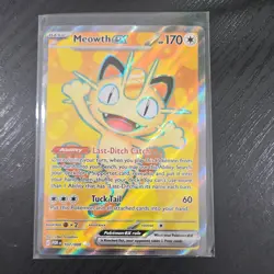 Pokemon TCG Perfect Order Meowth ex 107/088 Ultra Rare NM - Image 1