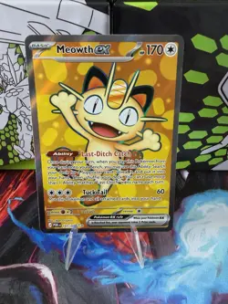 Pokemon TCG Meowth EX Ultra Rare 107/088, Perfect Order NM - Image 1