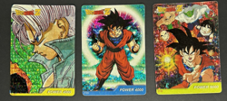 VTG Dragon Ball Z Carddass Style Prism Holo Card Lot – 3 Cards - Image 1