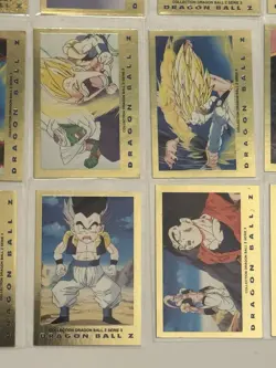 Dragon Ball Z 1989 Series 3 Bird Studio - GOLD - (Lot of 15 cards, 2 Holo/Prism) - Image 5