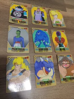 Dragon Ball Z Super Barcode Wars Japanese Edition Lot of 9 Cards Bandai 1993 - Image 2