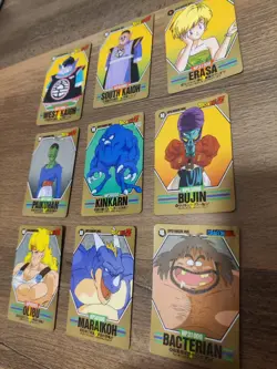 Dragon Ball Z Super Barcode Wars Japanese Edition Lot of 9 Cards Bandai 1993 - Image 3