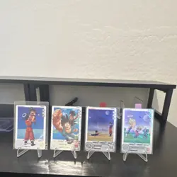 Bandai Super Dragon Ball Heroes Dragon Ball Z Card Lot Goku Gohan Vegeta 4 Cards - Image 1