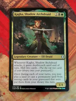 MTG Card: Kagha, Shadow Archdruid (CL: Battle for Baldur's Gate) FOIL - Image 1