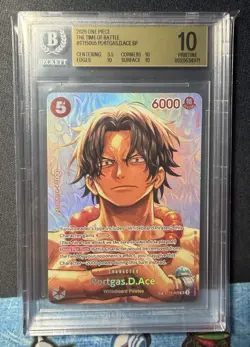 2026 One Piece OP16 The Time of Battle Portgas D. Ace (SP) ST15-005 BGS 10 - Image 1