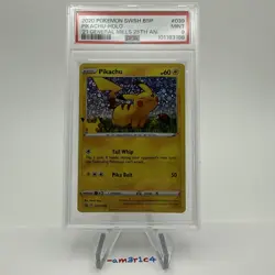 PSA 9 MINT 2020 Pokemon Promo General Mills 25th #039 Pikachu HOLO - Image 2