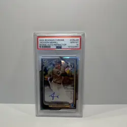 2024 Bowman Chrome Jackson Merrill Rookie Auto Refractor /499 PSA 10 #CRA-JM - Image 1
