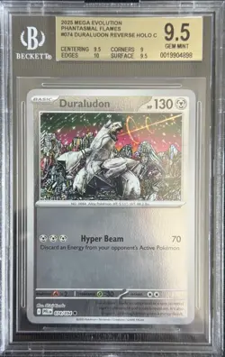 Pokemon Duraludon 074/094 Reverse Holo Beckett BGS 9.5 Shinji Kanda - Image 1