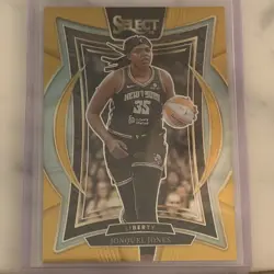 Panini Select WNBA Jonquel Jones Gold 7/10 Concourse Liberty - Image 1