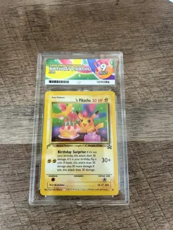 2000 Pokemon World Collection Black Star Promo Birthday Pikachu #24 - Mint ACE 9 - Image 1
