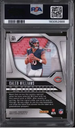 2024 Panini Prizm - Psa 9 Rookies Caleb Williams #301 (RC) - Image 2