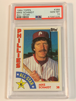 1984 Topps All-Star #388 Mike Schmidt - PSA 10 (Gem MT) - Image 1