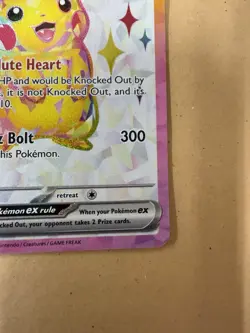 Pokemon TCG Pikachu EX Surging Sparks Ultra Rare Card - Image 4