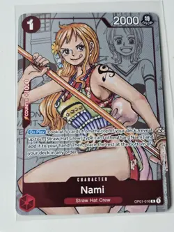 One Piece 25th Anniversary Nami OP01-016 Alternate Art Manga Style Promo NM - Image 1