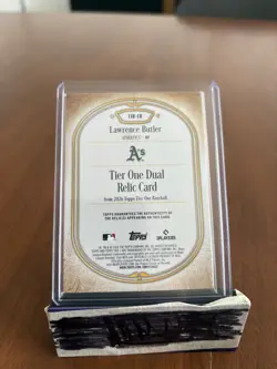 2026 Topps Tier One Lawrence Butler #T1R-LB Dual Relic /99 Athletics - Image 2