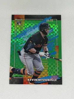 2026 Topps Finest Kevin McGonigle Uncommon Green X-Fractor /99 RC - Image 1