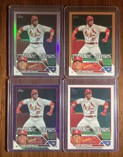 2023 Topps Series 2 Lars Nootbaar Future Stars 4 Card SP Collection #455 Vintage - Image 1