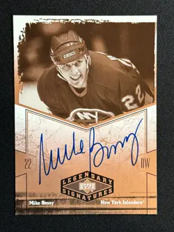 #MB Mike Bossy Legendary Signatures Auto 2004-05 Upper Deck HOF Islanders - Image 1