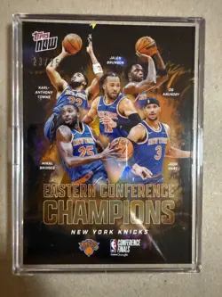 NY Knicks 2026 Topps Now Eastern Conference Champions SSP #23/25 ECNY - Image 1