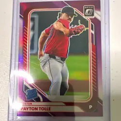 Panini 2026 Donruss Optic Payton Tolle Red Sox Rated Rookie Prizm #94 /49 - Image 1