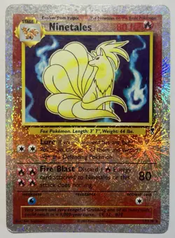 Pokemon TCG Ninetales Legendary Collection Holo Card 17/110 Rare 2002 - Image 1