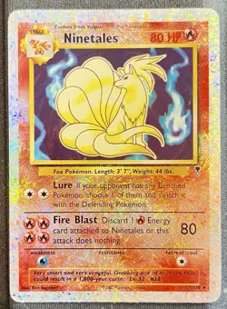 Pokemon TCG Ninetales Legendary Collection Holo Card 17/110 Rare 2002 - Image 3