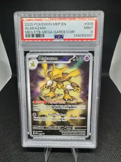 2025 POKEMON MEP EN ALAKAZAM MEG ETB-MEGA GARDEVOIR PSA 9 - Image 1