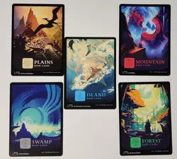 LCI Full Art Lands Set The Lost Caverns of Ixalan MTG Basic Lands NM UNplayed - Image 1