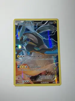 Pokemon TCG Black Kyurem XY80 Full Art Black Star Holo - Image 1
