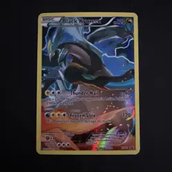 Pokemon TCG Black Kyurem XY80 Full Art Black Star Holo Promo English - Image 1