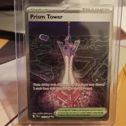 Prism Tower 111/086: Chaos Rising Stadium Reverse Holo Full Art. NM Pokemon - Image 1
